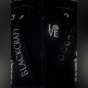 Black Craft Cult zip up "But love isn’t a phase Size Medium  (M)